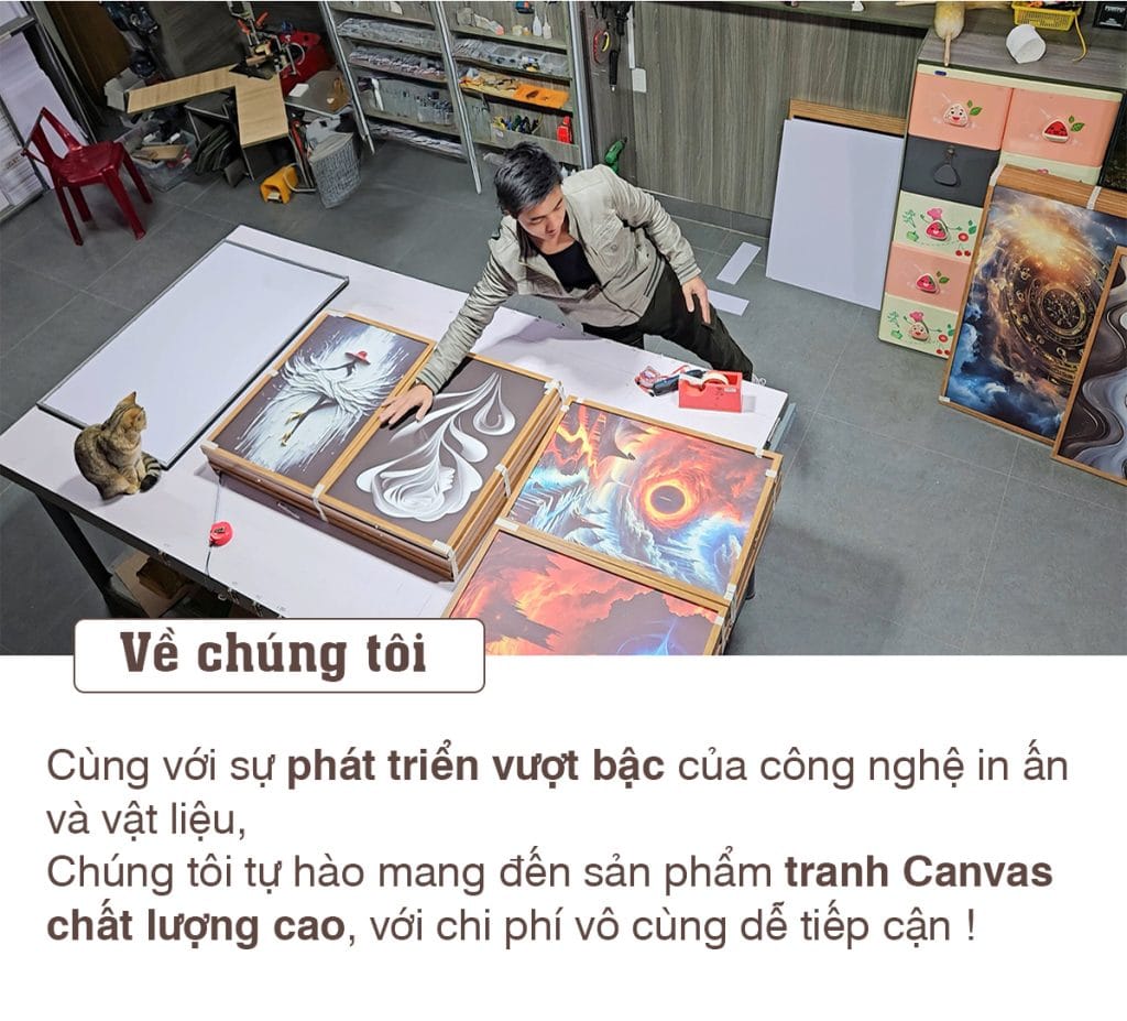 Giới thiệu xưởng tranh Giới thiệu xưởng tranh Xưởng tranh Canvas