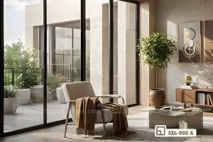Tranh hiện đại hình học phối tone màu trầm sang trọng cho phòng khách biệt thự 3XL 002 A m7 tranh hien dai hinh hoc sac mau hoang kim long lay cho phong khach tan co dien