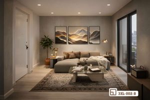 Tranh phong cảnh núi non hùng vĩ khơi gợi nguồn năng lượng bình yên 3XL 002 B m6 tranh phong canh nui non binh minh cho phong ngu xuongtranhcanvas
