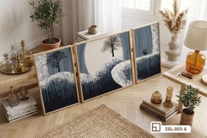 Tranh thiên nhiên mùa đông tĩnh lặng chạm đến những tầng sâu lắng 3XL 003 A m4 tranh thien nhien mua dong dat goc phong trang tri moc mac tinh te xuongtranhcanvas