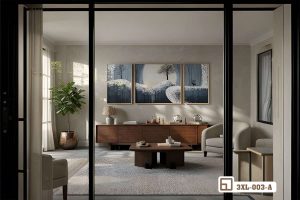 Tranh thiên nhiên mùa đông tĩnh lặng chạm đến những tầng sâu lắng 3XL 003 A m6 tranh thien nhien mua dong treo tuong hanh lang can ho cao cap xuongtranhcanvas