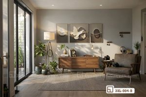 Tranh đương đại cánh bướm trừu tượng sang trọng cho phòng khách biệt thự 3XL 004 B m7 thiet ke tranh duong dai canh buom doc ban nang tam phong cach song thuong luu
