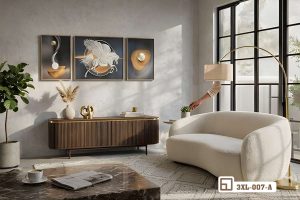 Tranh Ngựa Thần Phong Thủy Mở Ra Nguồn Năng Lượng Uy Quyền Và Thịnh Vượng 3XL 007 A m7 tranh ngua than phong thuy ket hop anh sang tu nhien cho phong khach lon xuongtranhcanvas