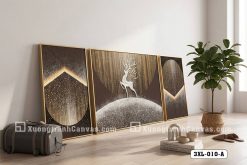 Tranh Canvas Hươu Vàng Nghệ Thuật Nâu Trầm Sang Trọng Hiện Đại Mã-3XL-010-A 3XL 010 A Tranh Canvas Hươu Vàng Nghệ Thuật Nâu Trầm Sang Trọng Hiện Đại m4