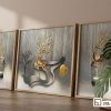 Tranh hươu vàng tài lộc thịnh vượng: Biểu tượng của sự phú quý và bình an vĩnh cửu 3XL 011 A m1 tranh huou vang tai loc kho lon tua tuong go sang trong xuongtranhcanvas