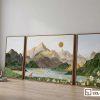 Tranh phong cảnh sơn thủy hữu tình: Bản giao hưởng thiên nhiên hùng vĩ và thơ mộng 3XL 011 B m1 tranh phong canh son thuy canvas hien dai goc phong khach xuongtranhcanvas