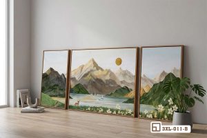 3XL 011 B m1 tranh phong canh son thuy canvas hien dai goc phong khach xuongtranhcanvas