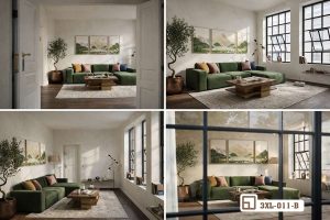 Tranh phong cảnh sơn thủy hữu tình: Bản giao hưởng thiên nhiên hùng vĩ và thơ mộng 3XL 011 B m5 tranh phong canh son thuy treo phong khach phong cach y xuongtranhcanvas