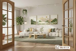 Tranh phong cảnh sơn thủy hữu tình: Bản giao hưởng thiên nhiên hùng vĩ và thơ mộng 3XL 011 B m8 tranh phong canh son thuy phong cach dia trung hai xuongtranhcanvas