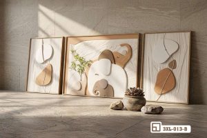 3XL 013 B m1 tranh gia dinh voi nghe thuat canvas hien dai goc phong khach xuongtranhcanvas