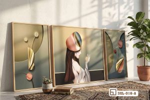 Tranh thiếu nữ phong cách hiện đại - Nét đẹp kiêu sa và huyền bí đánh thức mọi giác quan 3XL 016 A m8 tranh thieu nu phong cach hien dai phong cach dia trung hai xuongtranhcanvas