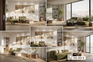 Tranh đỉnh núi hoàng hôn - Vẻ đẹp hùng vĩ chạm đến cảm xúc thăng hoa 3XL 023 B m5 tranh dinh nui hoang hon da goc nhin phong cach chau au xuongtranhcanvas