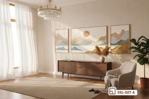 Tranh phong cảnh đồi núi - Bản hòa ca thiên nhiên hùng vĩ đánh thức mọi giác quan 3XL 027 A m3 tranh phong canh doi nui goc nhin can canh am ap va tinh te dang cap xuongtranhcanvas