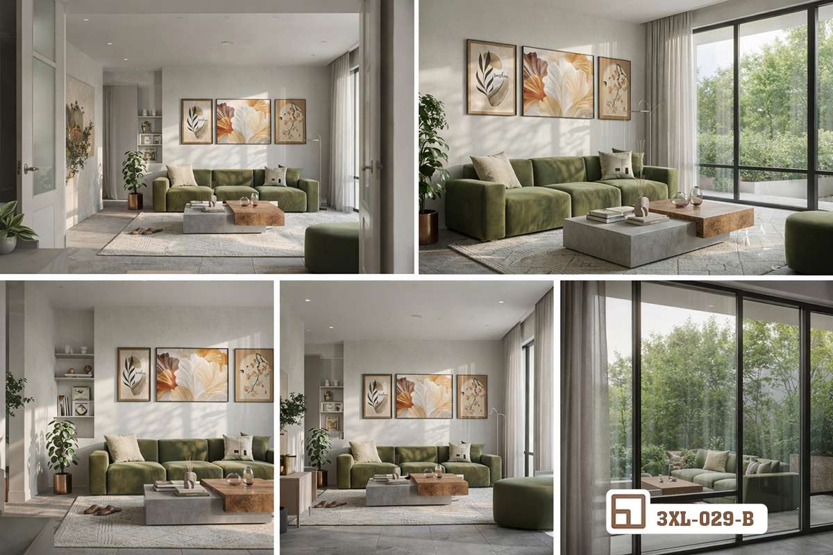 bộ sưu tập phối cảnh nhiều góc chụp khác nhau của bộ tranh quả ngọt trong phòng khách tổng hợp các góc nhìn thực tế bố trí bộ tranh quả ngọt trang trí nội thất nhà đẹp