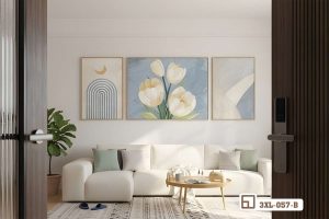 Tranh hoa tulip nghệ thuật - Nét đẹp tinh khôi chạm đến tầng sâu cảm xúc thẩm mỹ 3XL 057 B m6 mau tranh hoa tulip nghe thuat thanh lich cho biet thu cao cap xuongtranhcanvas