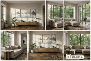 Tranh sơn thủy tối giản - Nghệ thuật đương đại chạm đến chiều sâu tâm hồn 3XL 064 A m5 tranh son thuy toi gian phong cach tong hop khong gian mo xuongtranhcanvas