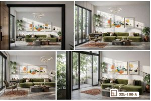 Tranh phong cảnh mùa thu - Vẻ đẹp kiêu sa và tĩnh lặng của thiên nhiên 3XL 100 A m5 bo da khung tranh phong canh mua thu phong cach gallery nghe thuat dinh cao xuongtranhcanvas