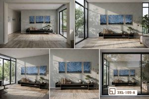 Tranh bầu trời đêm sao - Bản giao hưởng ánh sáng huyền ảo chạm đến xúc cảm thăng hoa 3XL 105 A m5 tranh bau troi dem sao phoi canh da khung hinh an tuong xuongtranhcanvas