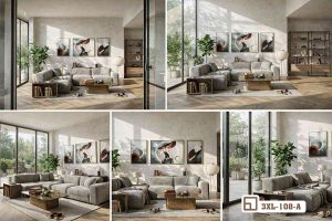 Tranh thiếu nữ đội mũ - Nét đẹp kiêu kỳ tôn vinh nghệ thuật đương đại đỉnh cao 3XL 108 A m5 bo 3 tranh thieu nu doi mu phoi canh da khong gian xuongtranhcanvas