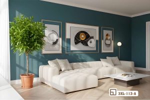 Tranh hình học trừu tượng - Dấu ấn kiến trúc thời thượng định hình phong cách sống 3XL 113 A m7 tranh hinh hoc truu tuong khong gian sang sua tinh lang xuongtranhcanvas