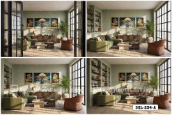 Tranh Canvas Voi Thần Quyền Quý Và Lá Rẻ Quạt-Tranh Canvas Cao Cấp Sang Trọng Mã-3XL-254-A 3XL 254 A Tranh Canvas Voi Thần Quyền Quý Và Lá Rẻ Quạt Tranh Canvas Cao Cấp Sang Trọng m5