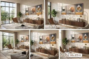 Tranh hình khối ánh kim - Dấu ấn sang trọng kiến tạo không gian sống thời thượng 3XL 275 A m5 bo suu tap tranh hinh khoi anh kim phoi canh da khong gian xuongtranhcanvas