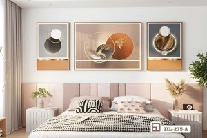 Tranh hình khối ánh kim - Dấu ấn sang trọng kiến tạo không gian sống thời thượng 3XL 275 A m6 tranh hinh khoi anh kim phoi noi that phong ngu master xuongtranhcanvas