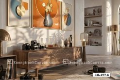 Tranh Canvas Bình Hoa Nghệ Thuật Cam Và Xanh-Tranh Canvas Decor Hiện Đại Mã-3XL-277-A 3XL 277 A Tranh Canvas Bình Hoa Nghệ Thuật Cam Và Xanh Tranh Canvas Decor Hiện Đại m7