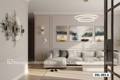 Tranh Canvas Sơn Thủy Hữu Tình Trừu Tượng Tông Xám Vàng Đẳng Cấp Hiện Đại Mã-3XL-363-A 3XL 363 A Tranh Canvas Sơn Thủy Hữu Tình Trừu Tượng Tông Xám Vàng Đẳng Cấp Hiện Đại m6