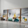 Tranh Canvas Thuận Buồm Xuôi Gió Hươu Vàng Phong Cách Hiện Đại Sang Trọng Mã-3XL-364-A 3XL 364 A Tranh Canvas Thuận Buồm Xuôi Gió Hươu Vàng Phong Cách Hiện Đại Sang Trọng m1