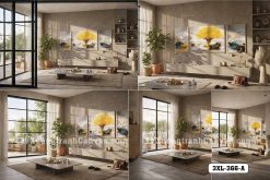 Tranh Canvas Cây Tùng Vàng Trừu Tượng Tông Xám Vàng Sang Trọng Mã-3XL-366-A 3XL 366 A Tranh Canvas Cây Tùng Vàng Trừu Tượng Tông Xám Vàng Sang Trọng m5