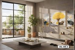 Tranh Canvas Cây Tùng Vàng Trừu Tượng Tông Xám Vàng Sang Trọng Mã-3XL-366-A 3XL 366 A Tranh Canvas Cây Tùng Vàng Trừu Tượng Tông Xám Vàng Sang Trọng m7