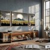 Tranh Canvas Nhật Nguyệt Hội Tụ Và Rừng Thông Dát Vàng Đẳng Cấp Mã-3XL-370-A 3XL 370 A Tranh Canvas Nhật Nguyệt Hội Tụ Và Rừng Thông Dát Vàng Đẳng Cấp m1