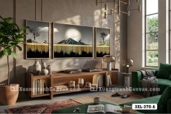 Tranh Canvas Nhật Nguyệt Hội Tụ Và Rừng Thông Dát Vàng Đẳng Cấp Mã-3XL-370-A 3XL 370 A Tranh Canvas Nhật Nguyệt Hội Tụ Và Rừng Thông Dát Vàng Đẳng Cấp m7