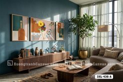 Tranh Canvas Cô Gái Hoa Hướng Dương Và Mèo Nghệ Thuật Pastel Hiện Đại Mã-3XL-436-A 3XL 436 A Tranh Canvas Cô Gái Hoa Hướng Dương Và Mèo Nghệ Thuật Pastel Hiện Đại m4