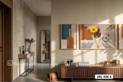 Tranh Canvas Cô Gái Hoa Hướng Dương Và Mèo Nghệ Thuật Pastel Hiện Đại Mã-3XL-436-A 3XL 436 A Tranh Canvas Cô Gái Hoa Hướng Dương Và Mèo Nghệ Thuật Pastel Hiện Đại m6