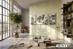 Tranh Canvas Sơn Thủy Hữu Tình Phong Cách Thủy Mặc Đương Đại Mã-3XL-441-A 3XL 441 A Tranh Canvas Sơn Thủy Hữu Tình Phong Cách Thủy Mặc Đương Đại m4