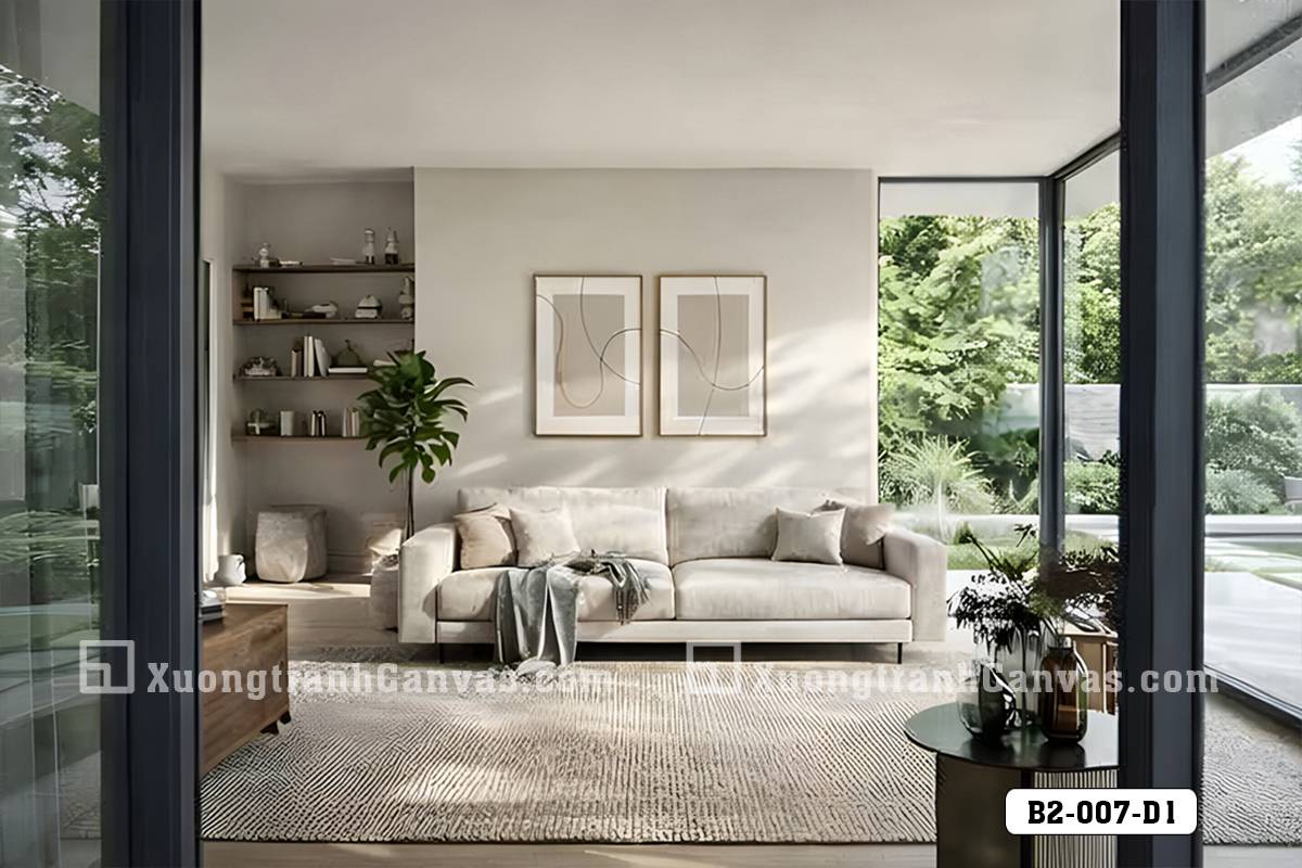 B2 007 D1 Tranh Canvas Nghệ Thuật Trừu Tượng Line Art Tông Beige Tối Giản Hiện Đại m7 B2 007 D1 Tranh Canvas Nghệ Thuật Trừu Tượng Line Art Tông Beige Tối Giản Hiện Đại m7