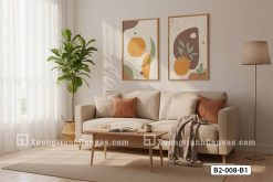 Tranh Canvas Trừu Tượng Boho-Nghệ Thuật Hình Khối Tông Cam Đất Ấm Áp Mã-B2-008-B1 B2 008 B1 Tranh Canvas Trừu Tượng Boho Nghệ Thuật Hình Khối Tông Cam Đất Ấm Áp m3