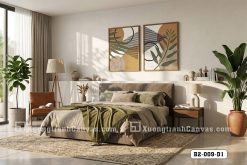 Tranh Canvas Họa Tiết Lá Cây Trừu Tượng Tông Vàng Mustard Hiện Đại Mã-B2-009-D1 B2 009 D1 Tranh Canvas Họa Tiết Lá Cây Trừu Tượng Tông Vàng Mustard Hiện Đại m4