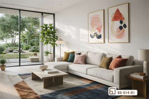 Tranh hình học trừu tượng phối màu tinh tế - Đánh thức thị giác không gian sống hiện đại B2 014 B1 m8 tranh hinh hoc truu tuong kien tao khong gian song thuong luu xuongtranhcanvas