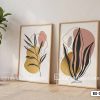 Tranh Canvas Nghệ Thuật Thực Vật Trừu Tượng Tông Vàng Đất Boho Modern Mã-B2-019-B1 B2 019 B1 Tranh Canvas Nghệ Thuật Thực Vật Trừu Tượng Tông Vàng Đất Boho Modern m1