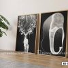 Tranh Canvas Hươu Trắng Nghệ Thuật X-Ray Tông Đen Xám Sang Trọng Mã-B2-020-A2 B2 020 A2 Tranh Canvas Hươu Trắng Nghệ Thuật X Ray Tông Đen Xám Sang Trọng m1