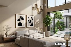 Tranh Canvas Bình Hoa Tối Giản Tông Đen Be Phong Cách Wabi Sabi Mã-B2-023-D1 B2 023 D1 Tranh Canvas Bình Hoa Tối Giản Tông Đen Be Phong Cách Wabi Sabi m3