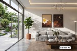B2 026 D1 Tranh Canvas Gỗ Khắc Nổi Trừu Tượng Mặt Trăng Mặt Trời Tông Nâu Trầm m3