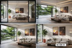 B2 026 D1 Tranh Canvas Gỗ Khắc Nổi Trừu Tượng Mặt Trăng Mặt Trời Tông Nâu Trầm m5