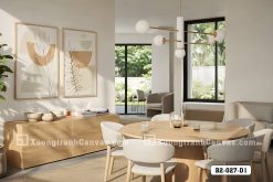 Tranh Canvas Hình Học Trừu Tượng Tông Xanh Sage Và Nâu Kem Mã-B2-027-D1 B2 027 D1 Tranh Canvas Hình Học Trừu Tượng Tông Xanh Sage Và Nâu Kem m6