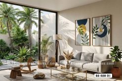 Tranh Canvas Hình Học Tối Giản-Nghệ Thuật Đối Đối Xứng Sun-Moon Navy Mã-B2-028-D1 B2 028 D1 Tranh Canvas Hình Học Tối Giản Nghệ Thuật Đối Đối Xứng Sun Moon Navy m3