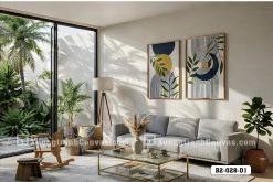 Tranh Canvas Hình Học Tối Giản-Nghệ Thuật Đối Đối Xứng Sun-Moon Navy Mã-B2-028-D1 B2 028 D1 Tranh Canvas Hình Học Tối Giản Nghệ Thuật Đối Đối Xứng Sun Moon Navy m6