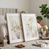 Tranh hoa cỏ đồng quê - Đem hơi thở mộc mạc và thanh bình của thiên nhiên vào không gian sống, kiến tạo tổ ấm ngập tràn sinh khí. B2 031 D1 m1 tranh hoa co dong que khung go tinh te tua sat dau giuong ngu xuongtranhcanvas